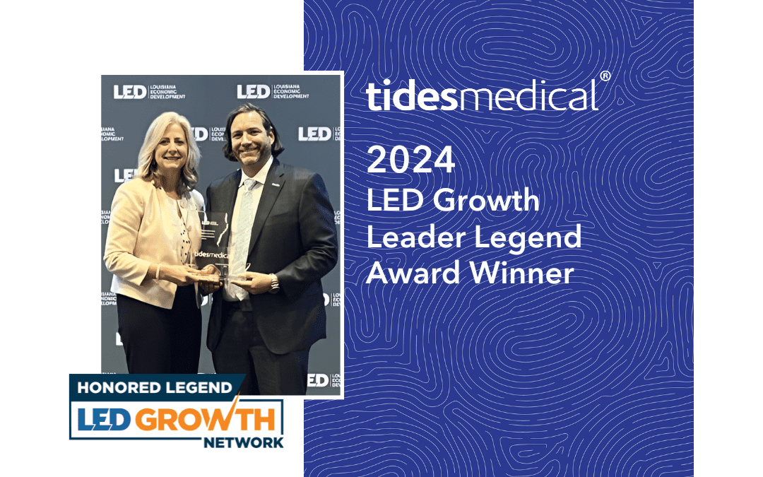 Tides Medical Recognized as Growth Leader Legend by Louisiana Economic Development