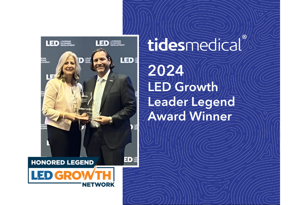 Tides Medical Recognized as Growth Leader Legend by Louisiana Economic Development
