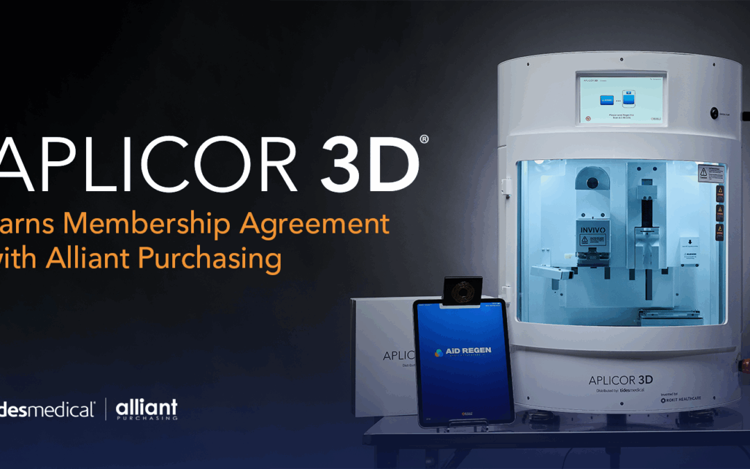 Tides Medical Signs Membership Agreement with Alliant Purchasing to Expand Access to APLICOR 3D, a Breakthrough in Advanced Wound Care