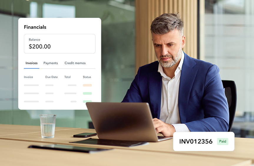 Keep track of your invoices, credit memos, and payments in MyPortal.